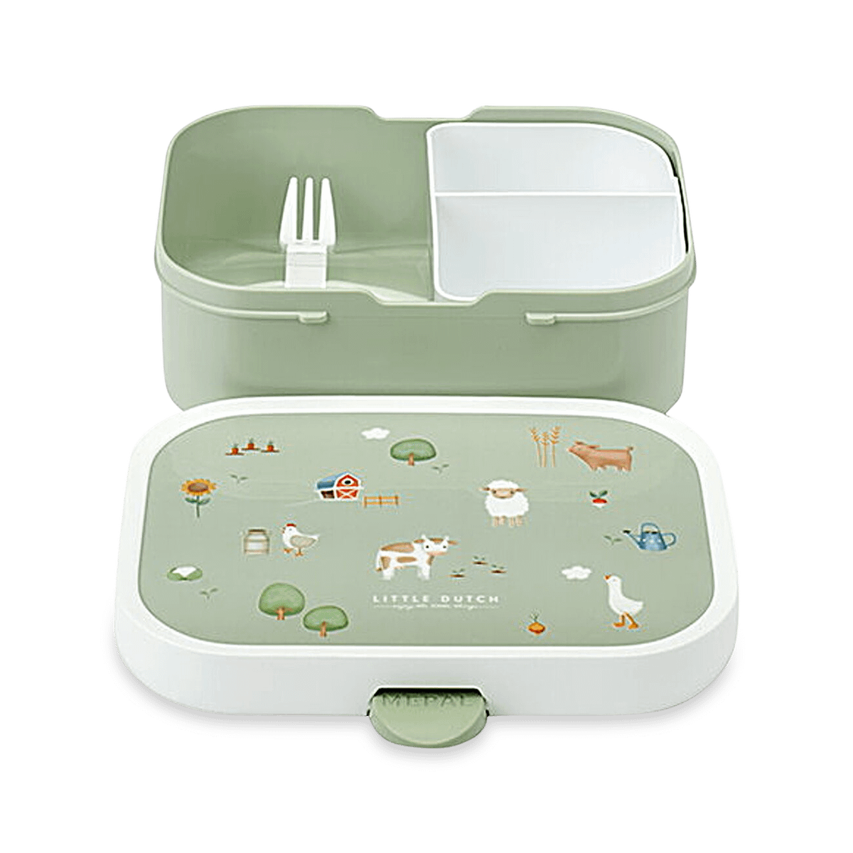 Lunchbox LITTLE FARM Groen