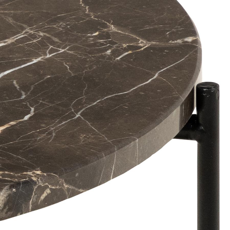Bijzettafel FREJA Brown Emperador Marble Bijzettafel FREJA Brown Emperador Marble