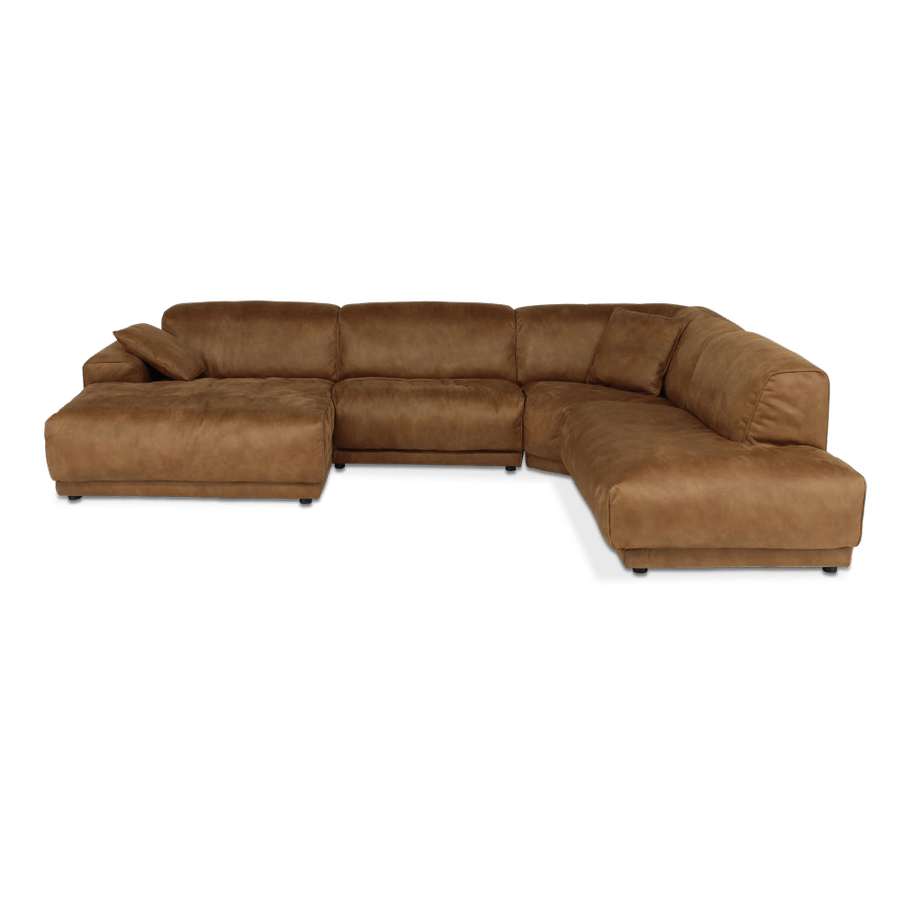 Hoeksalon GIPSY Longchair Links Cognac Hoeksalon GIPSY Longchair Links Cognac