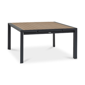 Tuintafel verlengbaar FURORE Grafiet 142/202x142 Tuintafel verlengbaar FURORE Grafiet 142/202x142