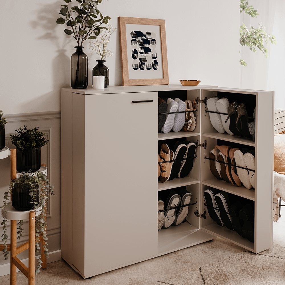 Schoenenkast EMILIO B100-H110 Beige Schoenenkast EMILIO B100-H110 Beige