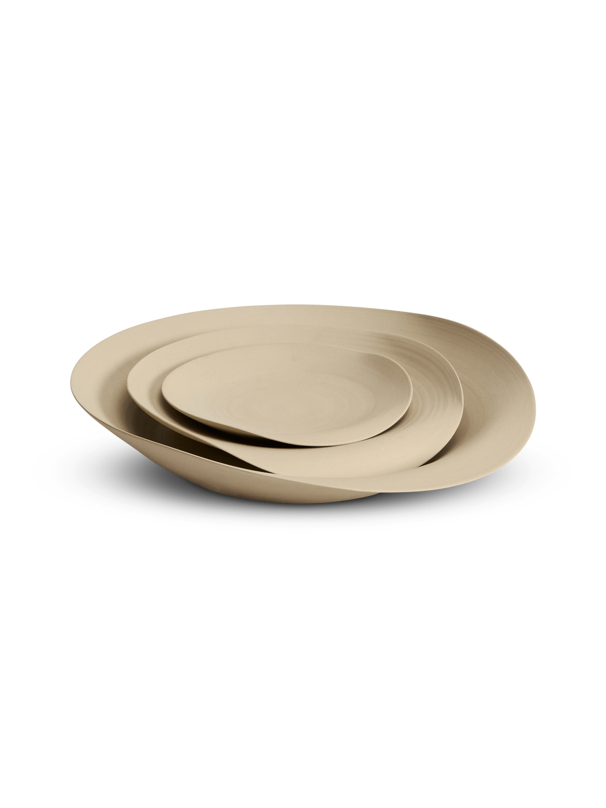 Ebenor schaal in beige keramiek ⌀30 cm