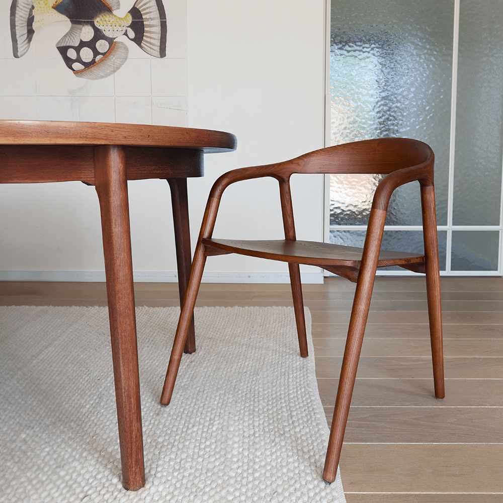 Stoel HJALMAR Ash Wood Walnut Stoel HJALMAR Ash Wood Walnut