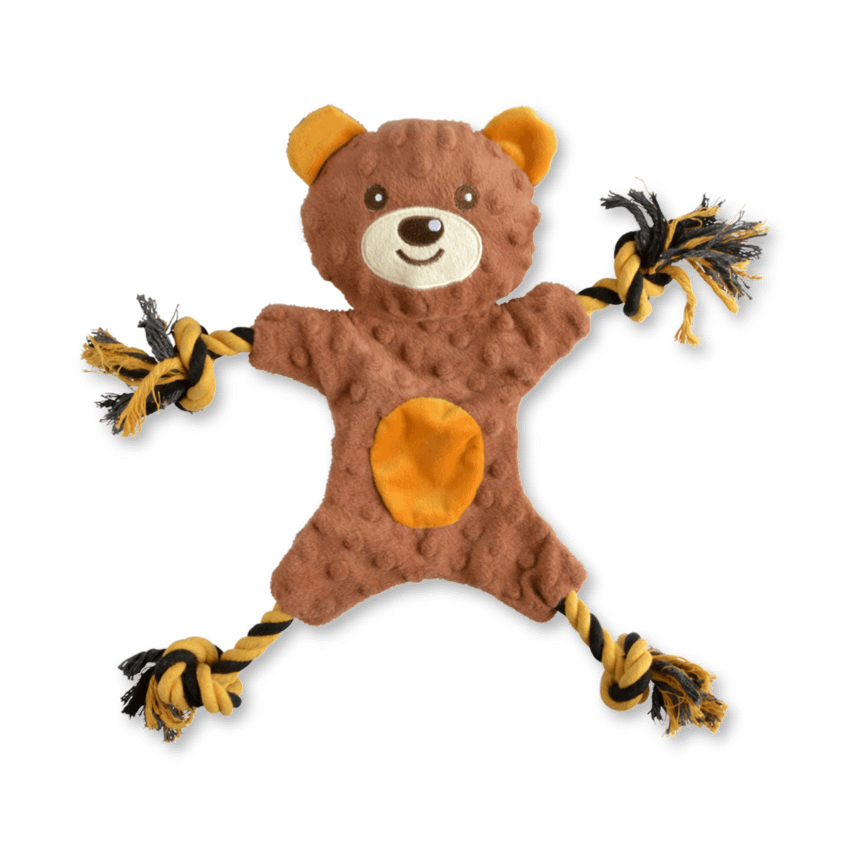 Speeltje BERSO Koord Beer Bruin/Geel
