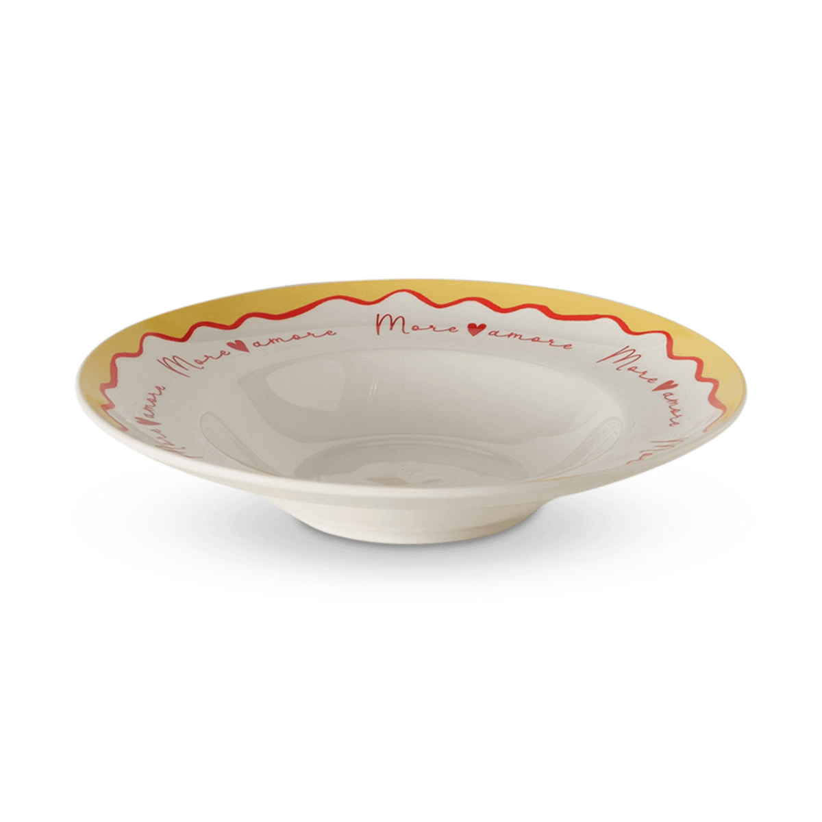 Pastabord APPETIO Porselein Wit/Rood