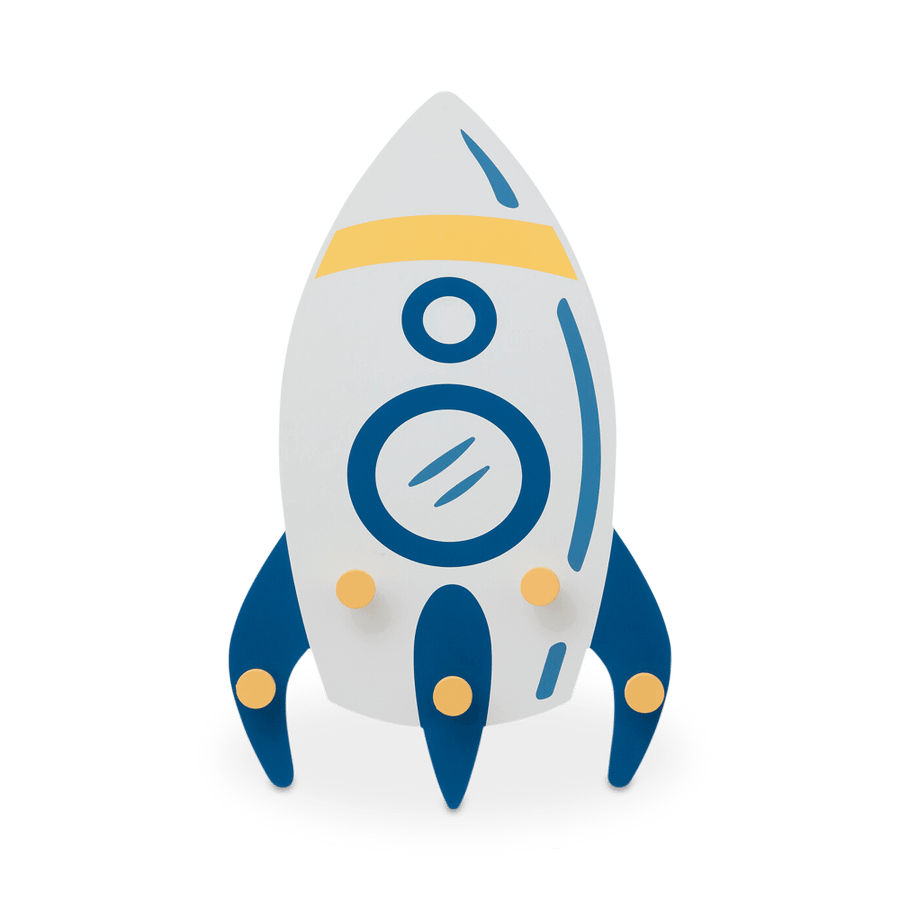 Wandkapstok IN SPACE Raket Hout Wandkapstok IN SPACE Raket Hout