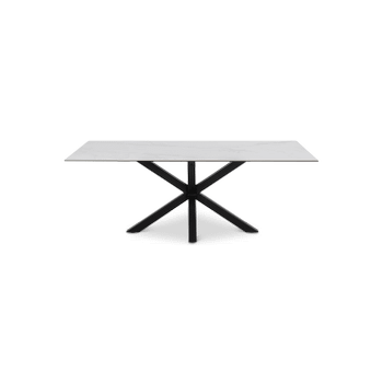 Eettafel FERRIS Keramiek Wit 200x100 Eettafel FERRIS Keramiek Wit 200x100