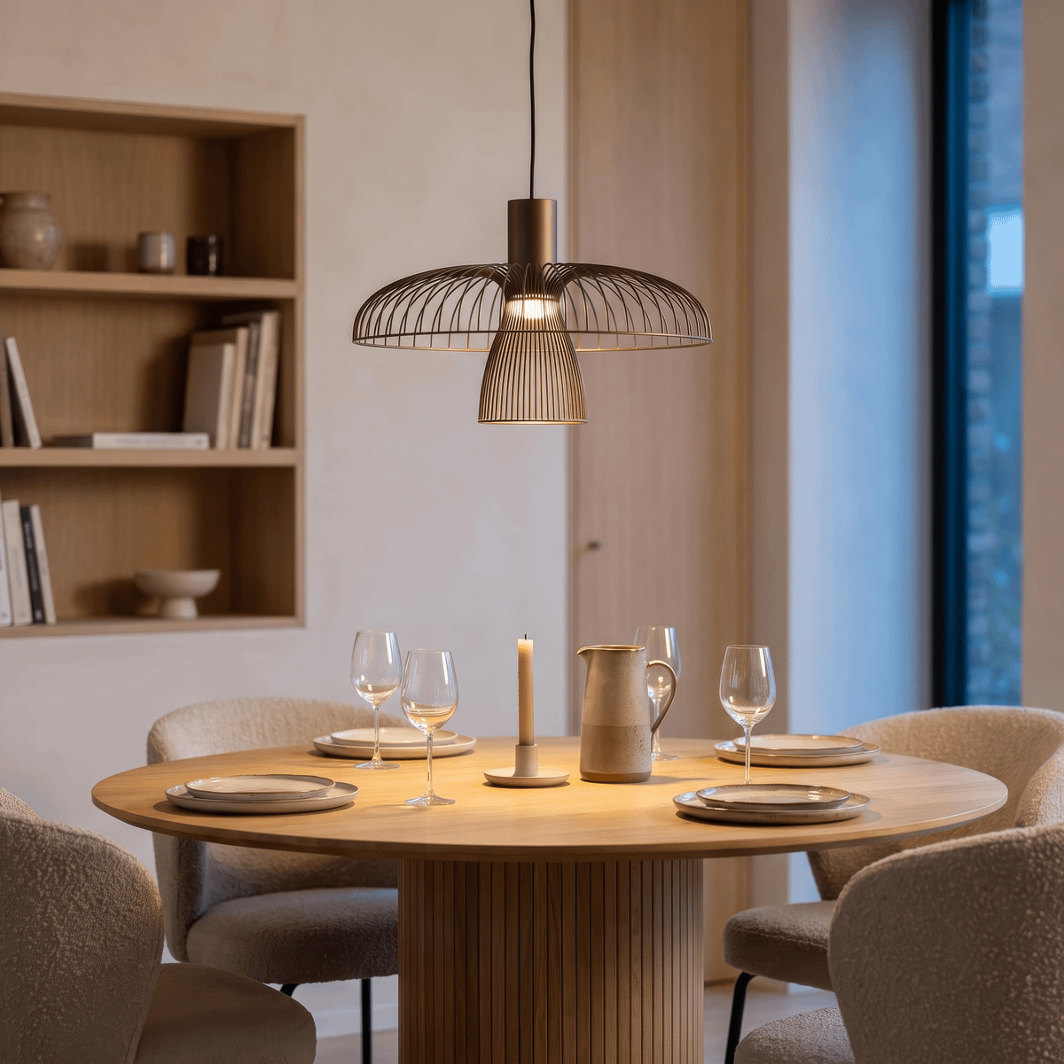 Hanglamp NIGELLA 1Del. Ø40.5 Koffie
