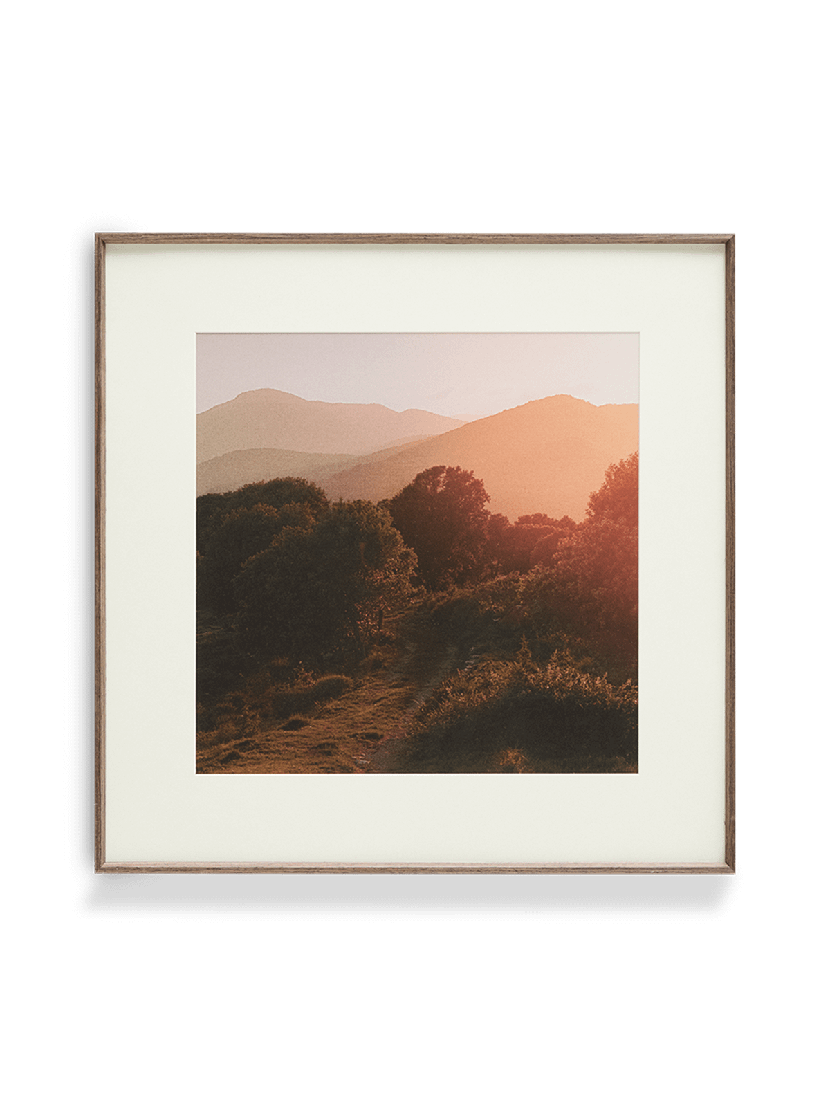 Zavira landschapsfoto van La Garrotxa 58 x 58 cm