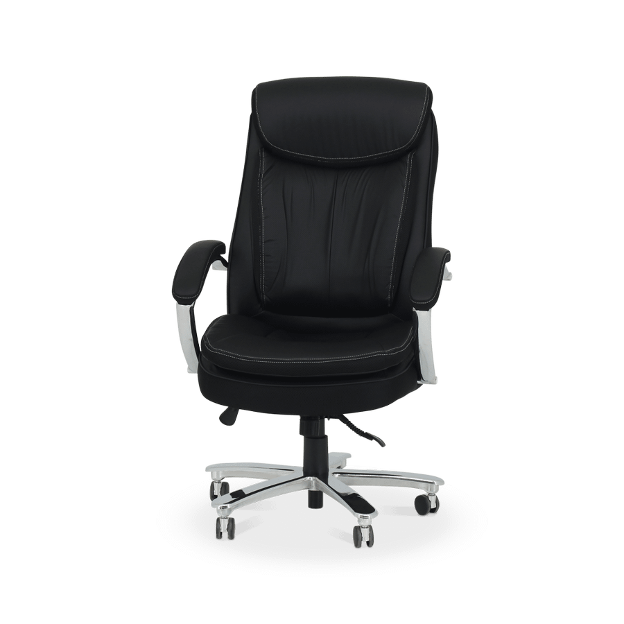 Bureaustoel ROAR met Arm PU Zwart/Chroom Bureaustoel ROAR met Arm PU Zwart/Chroom
