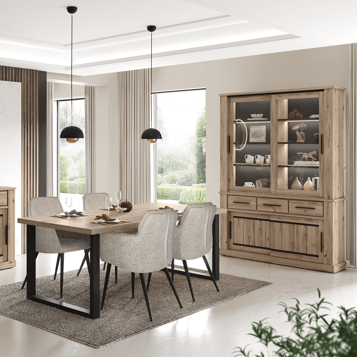 Vitrine BELFORT Copper Oak B146
