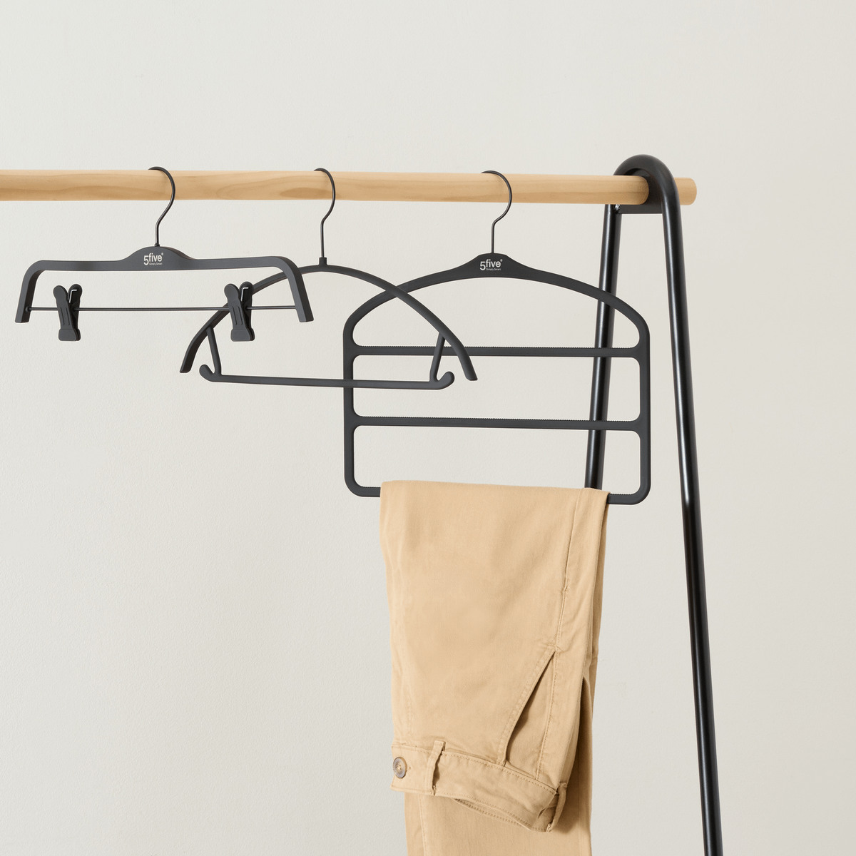Kleerhanger CORVE Broek 3 Niveaus Zwart