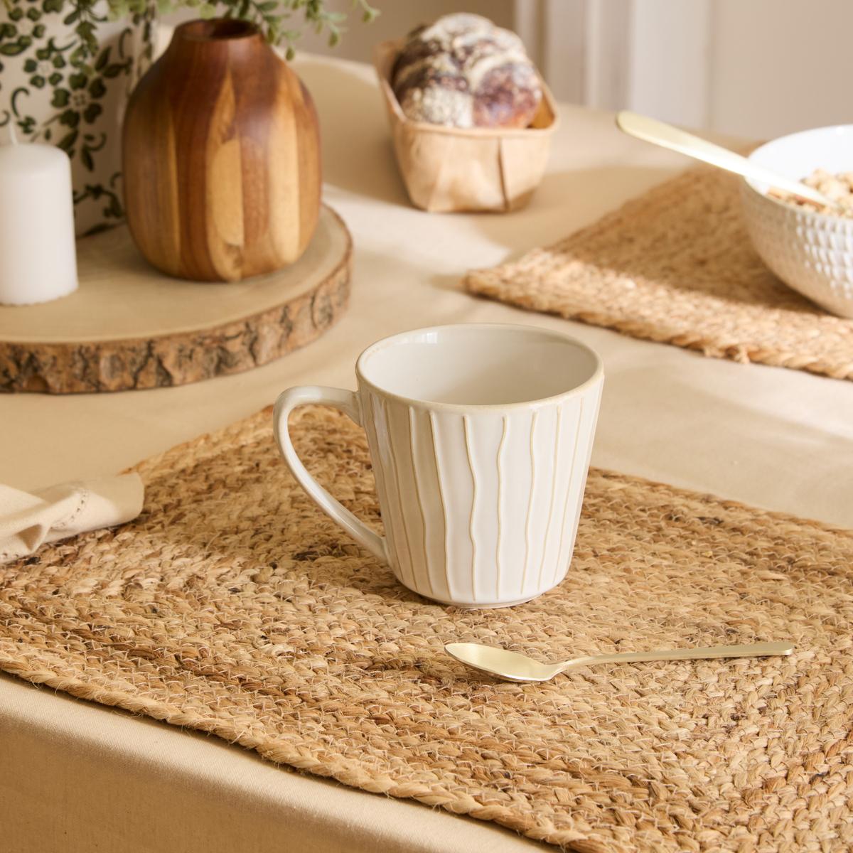 Mok CAZIMA 32cl Strepen Beige