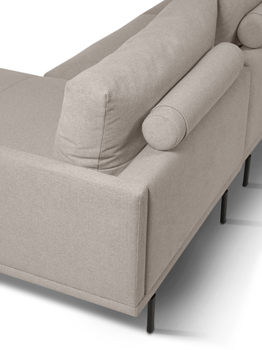 3-zitsbank Galene beige rechtse chaise longue 254 cm FSC Mix Credit