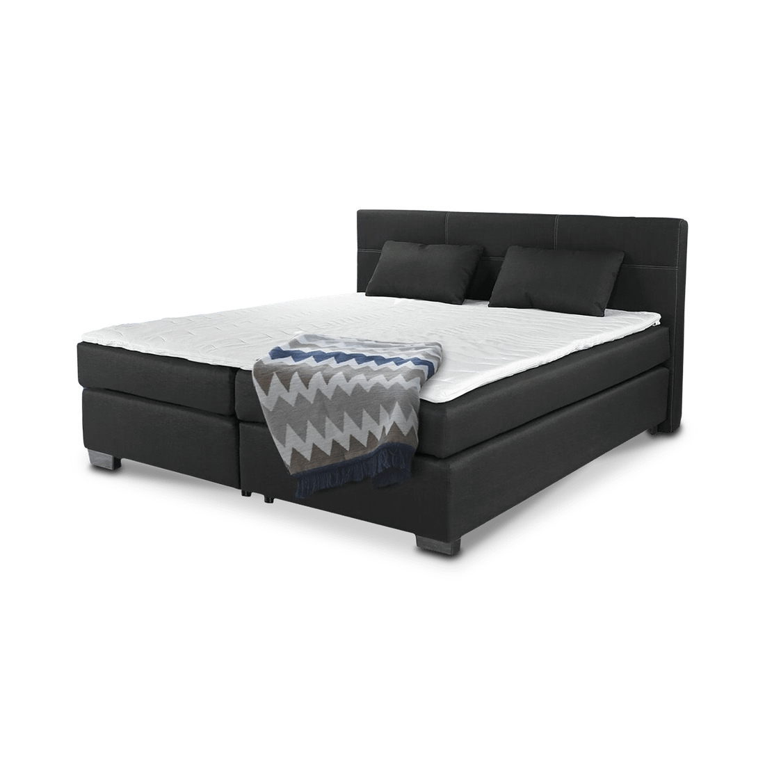 Boxspring UDEN 142/06 Zwart 160x200 Boxspring UDEN 142/06 Zwart 160x200