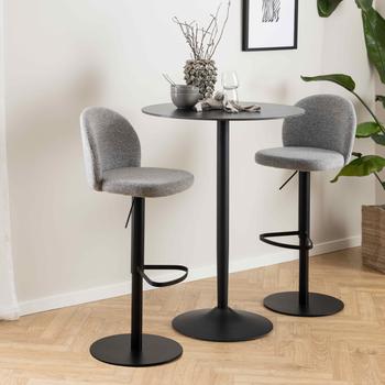 Bartafel HANZEL Ø80 Keramiek Zwart Bartafel HANZEL Ø80 Keramiek Zwart