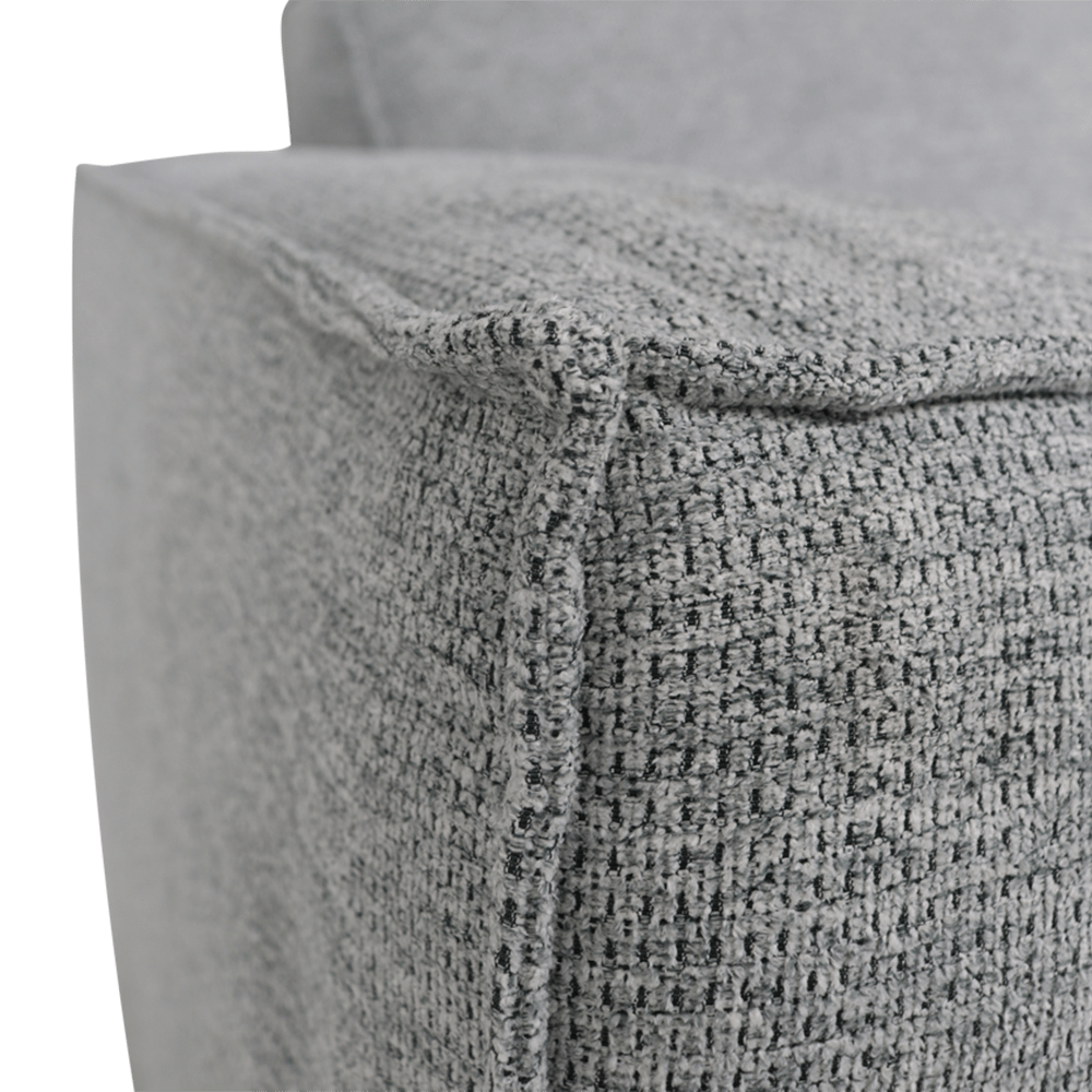 Hoeksalon CASTOR Lonchair Rechts Grijs