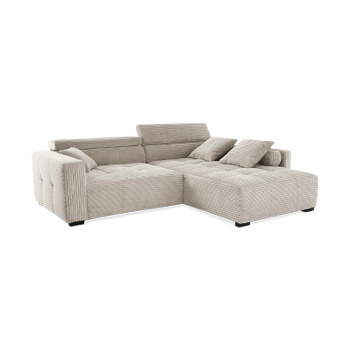 Hoeksalon LORETO Taupe B283-L231 Hoeksalon LORETO Taupe B283-L231
