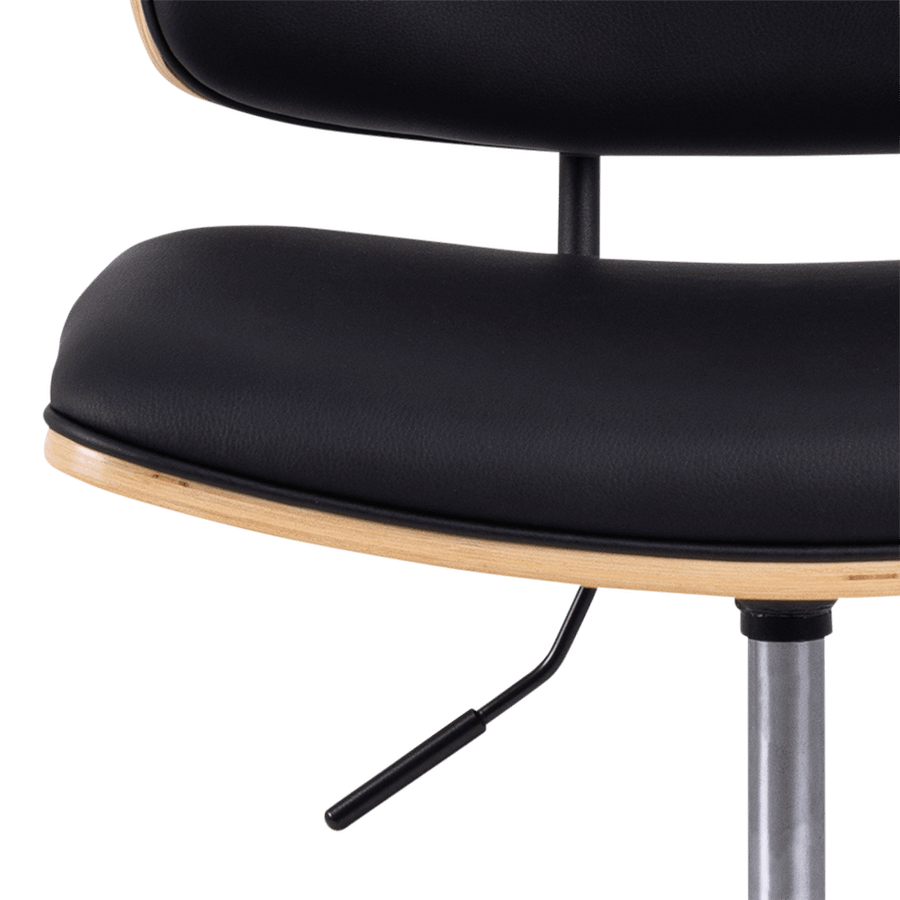 Bureaustoel MIKKEL PU Zwart/Eik Fineer Bureaustoel MIKKEL PU Zwart/Eik Fineer