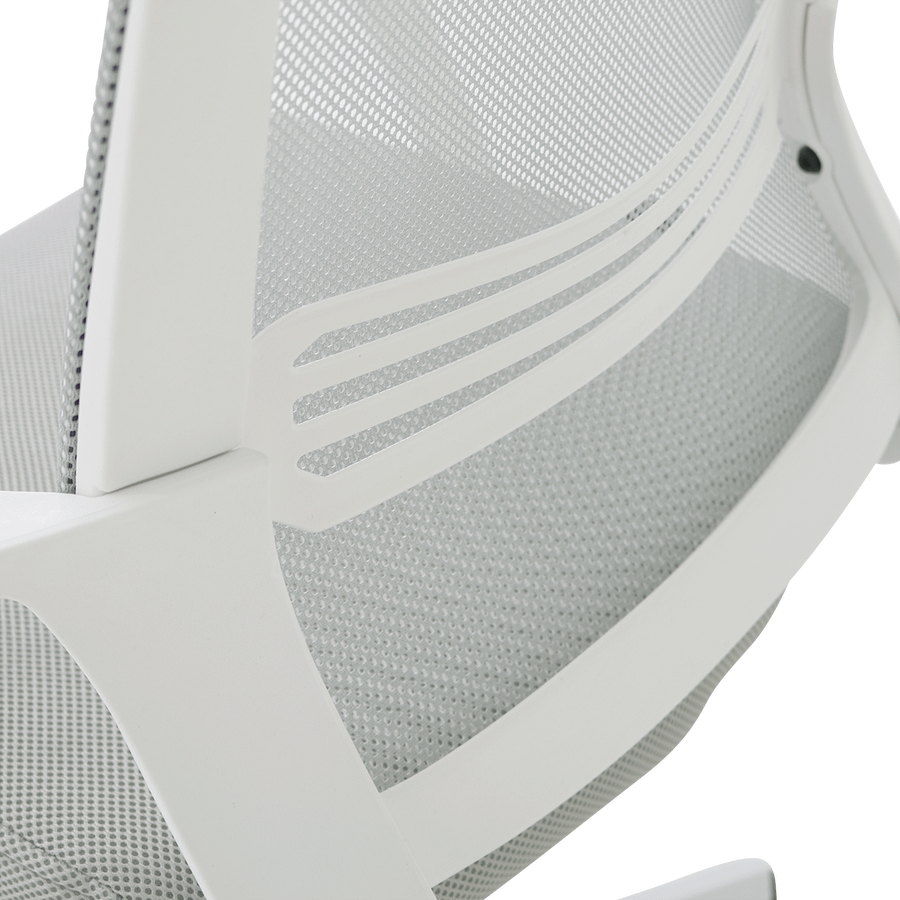 Bureaustoel TEUN Mesh Lichtgrijs/Wit Bureaustoel TEUN Mesh Lichtgrijs/Wit