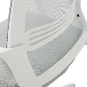 Bureaustoel TEUN Mesh Lichtgrijs/Wit Bureaustoel TEUN Mesh Lichtgrijs/Wit