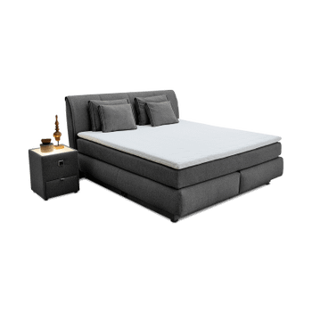 Boxspring AMSTELVEEN 160x200 Donkergrijs Boxspring AMSTELVEEN 160x200 Donkergrijs