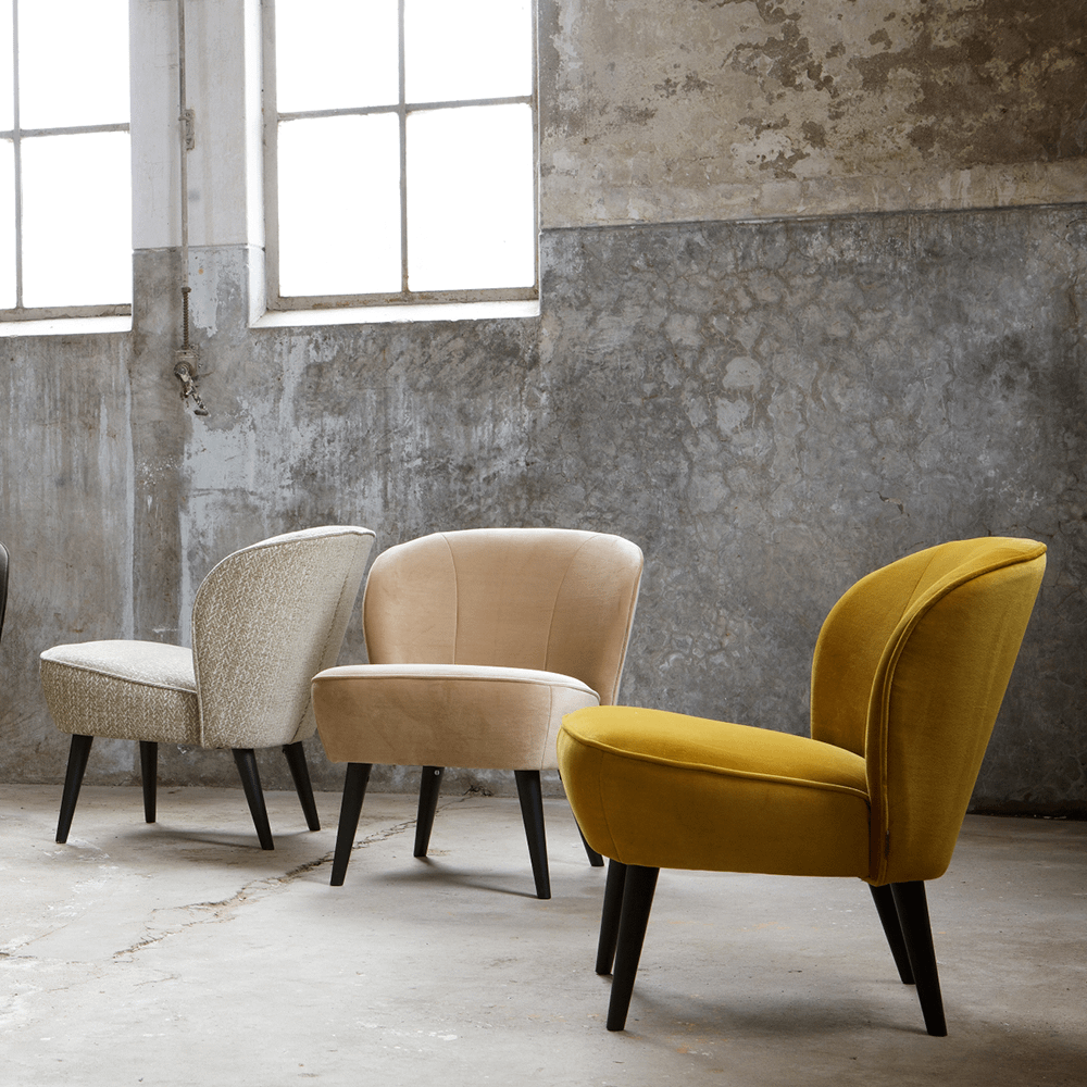 Fauteuil CORKSCREW Oker Velvet