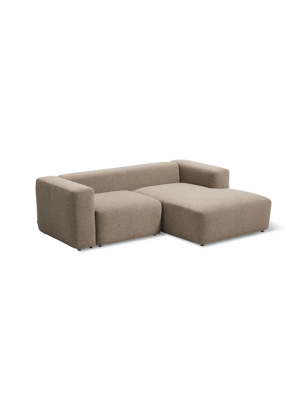 Hoeksalon Blok Longchair Rechts Bruin B240