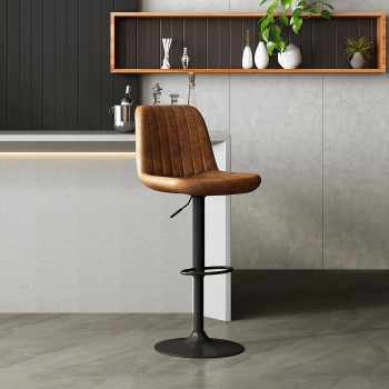 Barkruk GARCIA PU Vintage Cognac Barkruk GARCIA PU Vintage Cognac