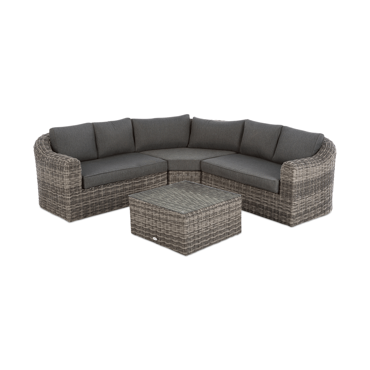 Loungehoek ATRANI Grijs Wicker 