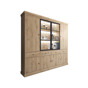 Vitrinekast CASTELLO B240 Lichte Eik Vitrinekast CASTELLO B240 Lichte Eik