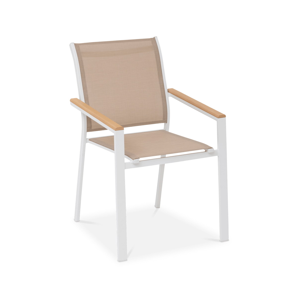 Armstoel DURELLA Beige/Acacia