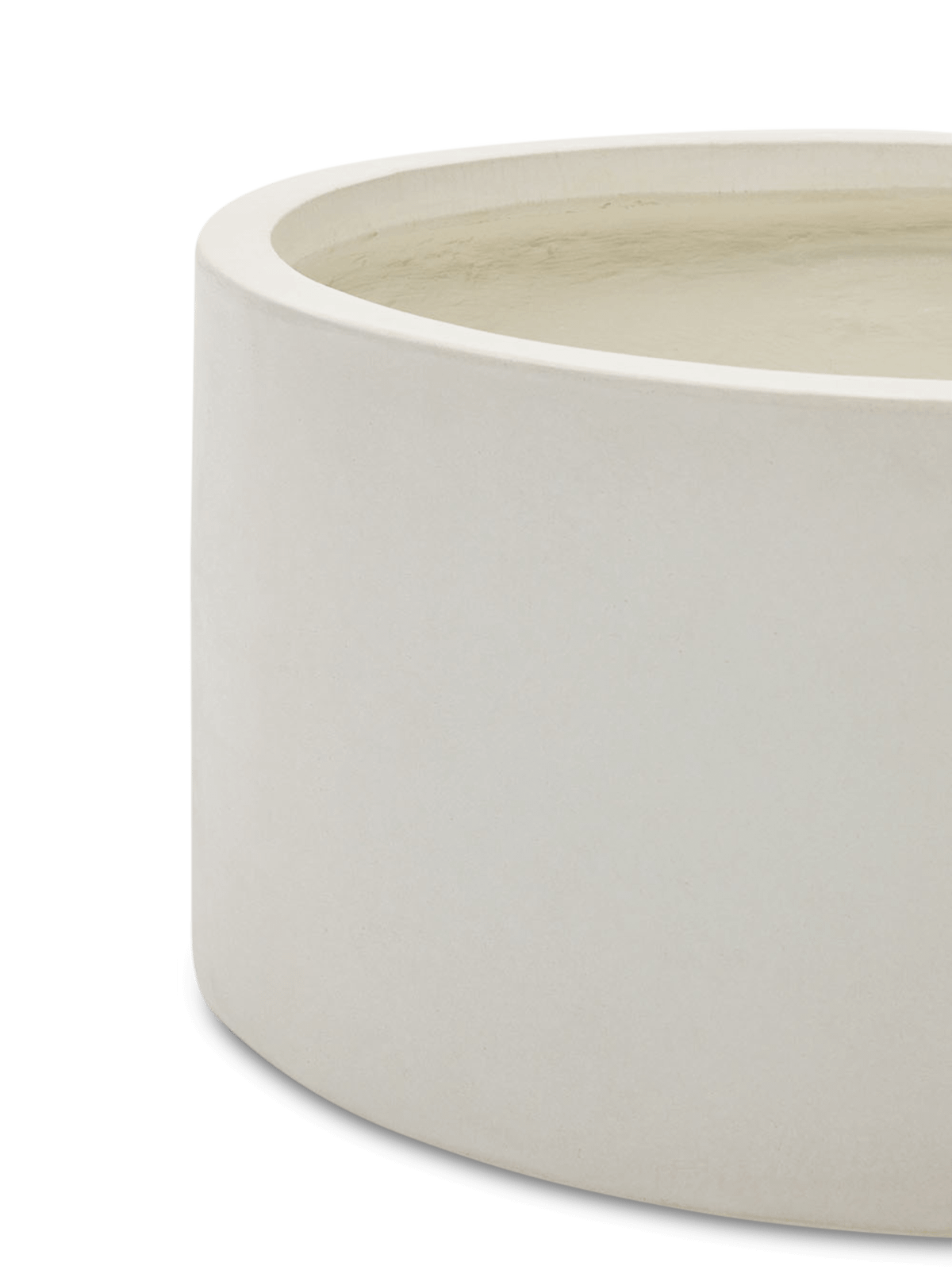 Aiguablava bloempot in wit cement, ⌀62 cm