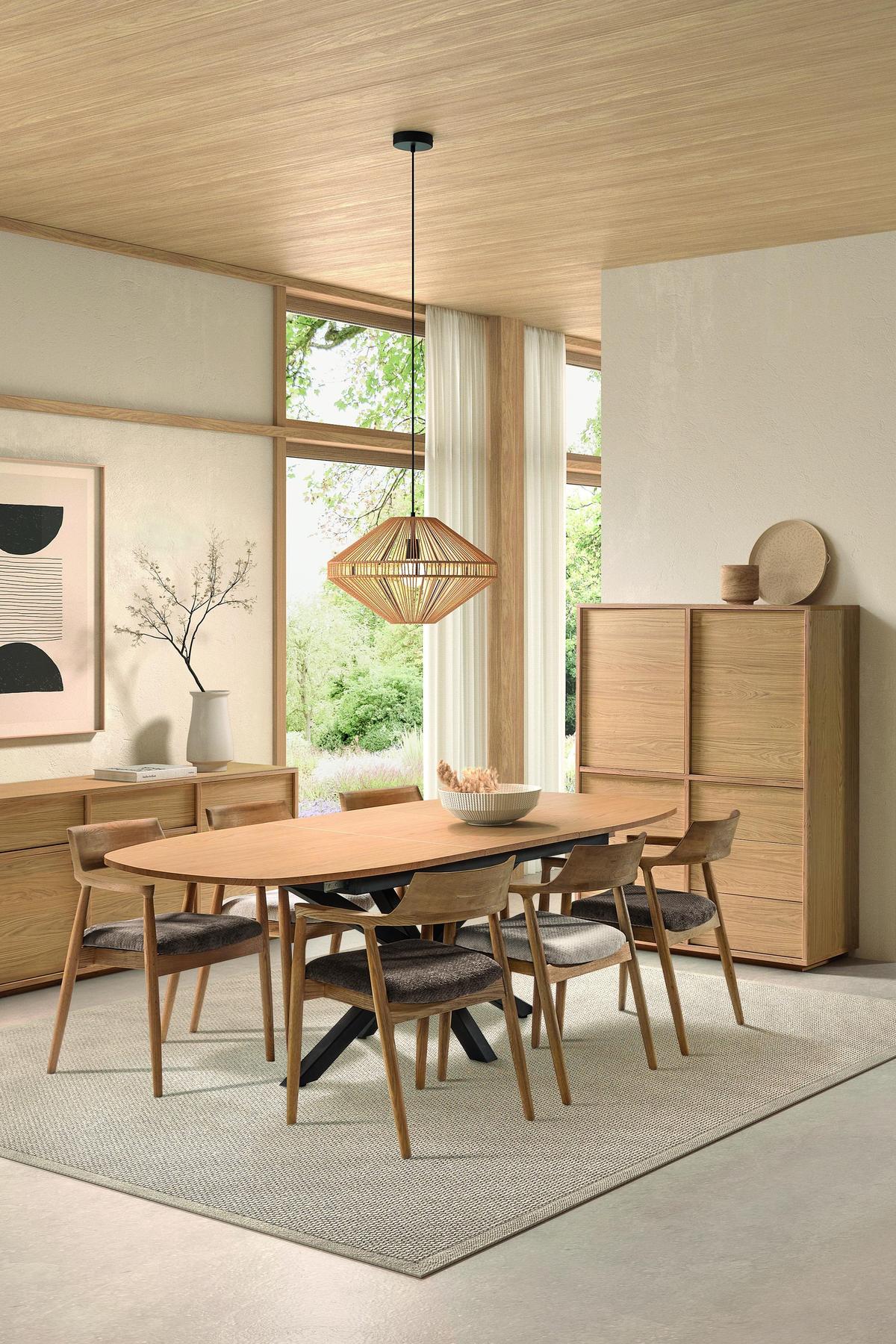 Wandkast Yamato in lichte eikkleur