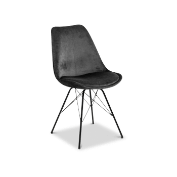 Kuipstoel KORDELIO VIC fabric dark grey 28 Kuipstoel KORDELIO VIC fabric dark grey 28