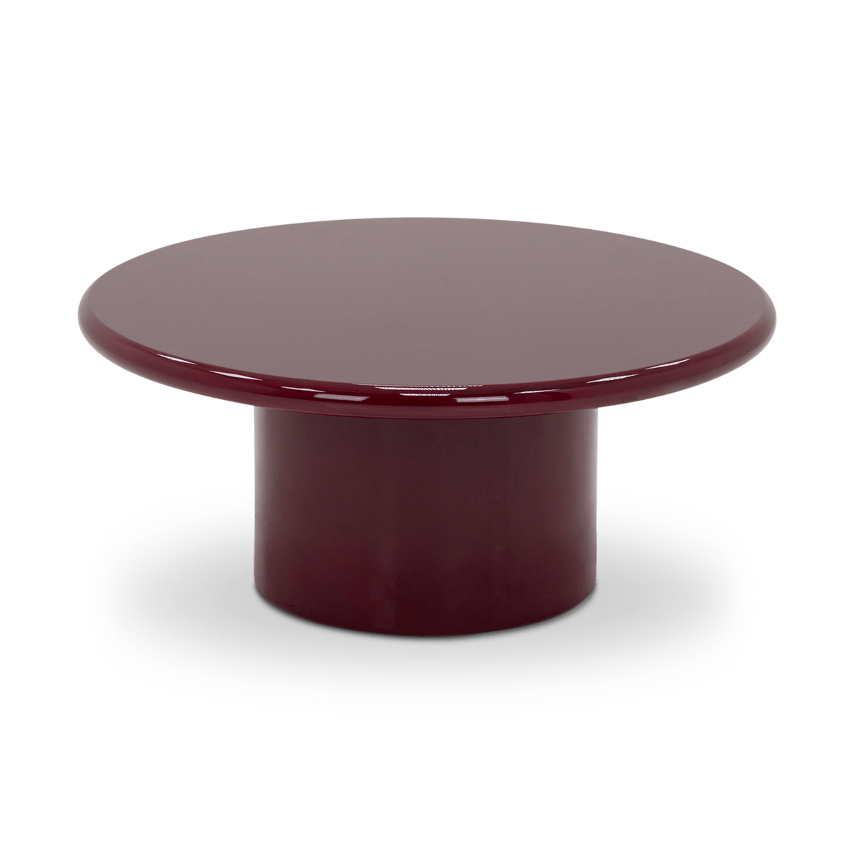 Salontafel LUMO Ø80 Hoogglans Terra Rosso