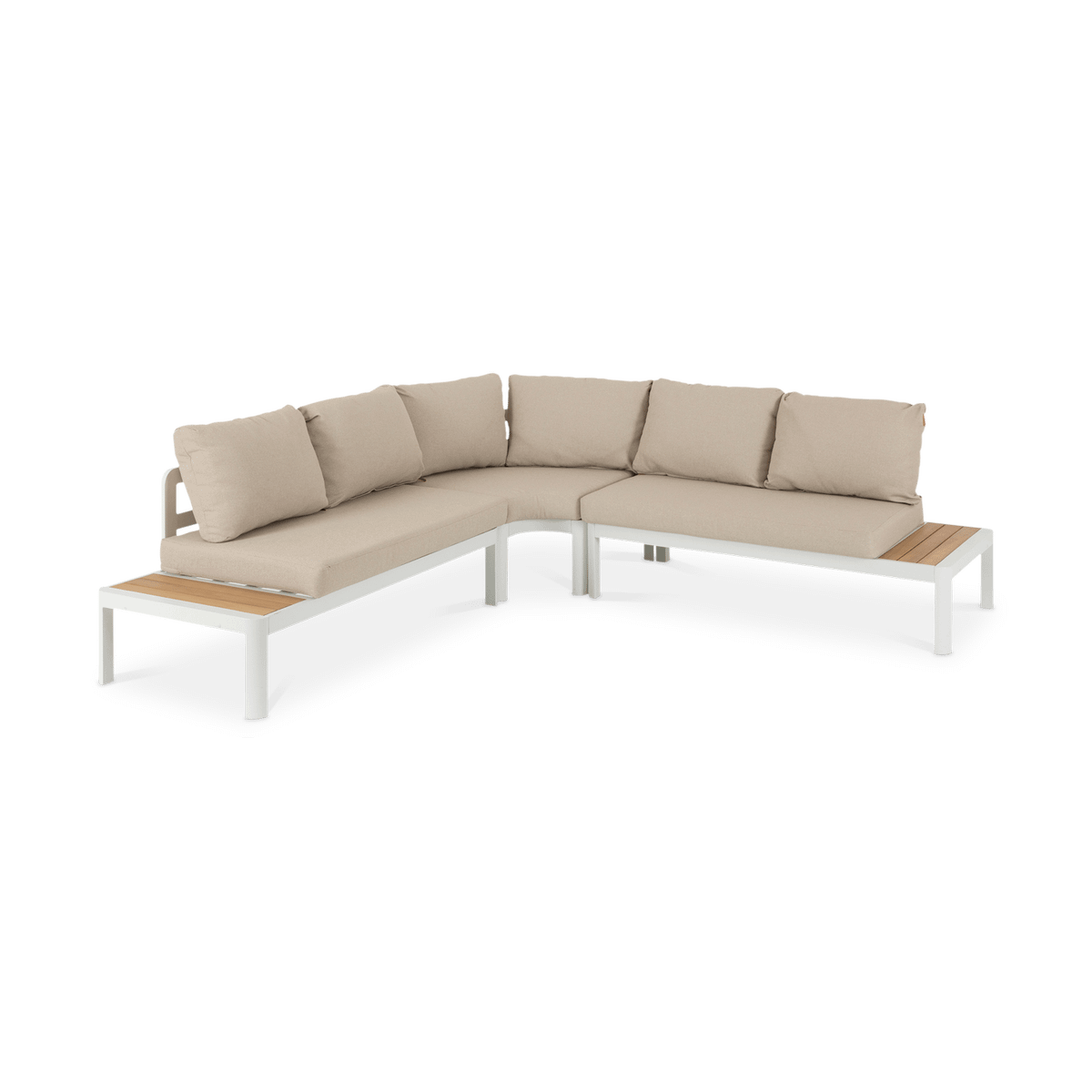 Loungehoek VITERBO Wit/Beige