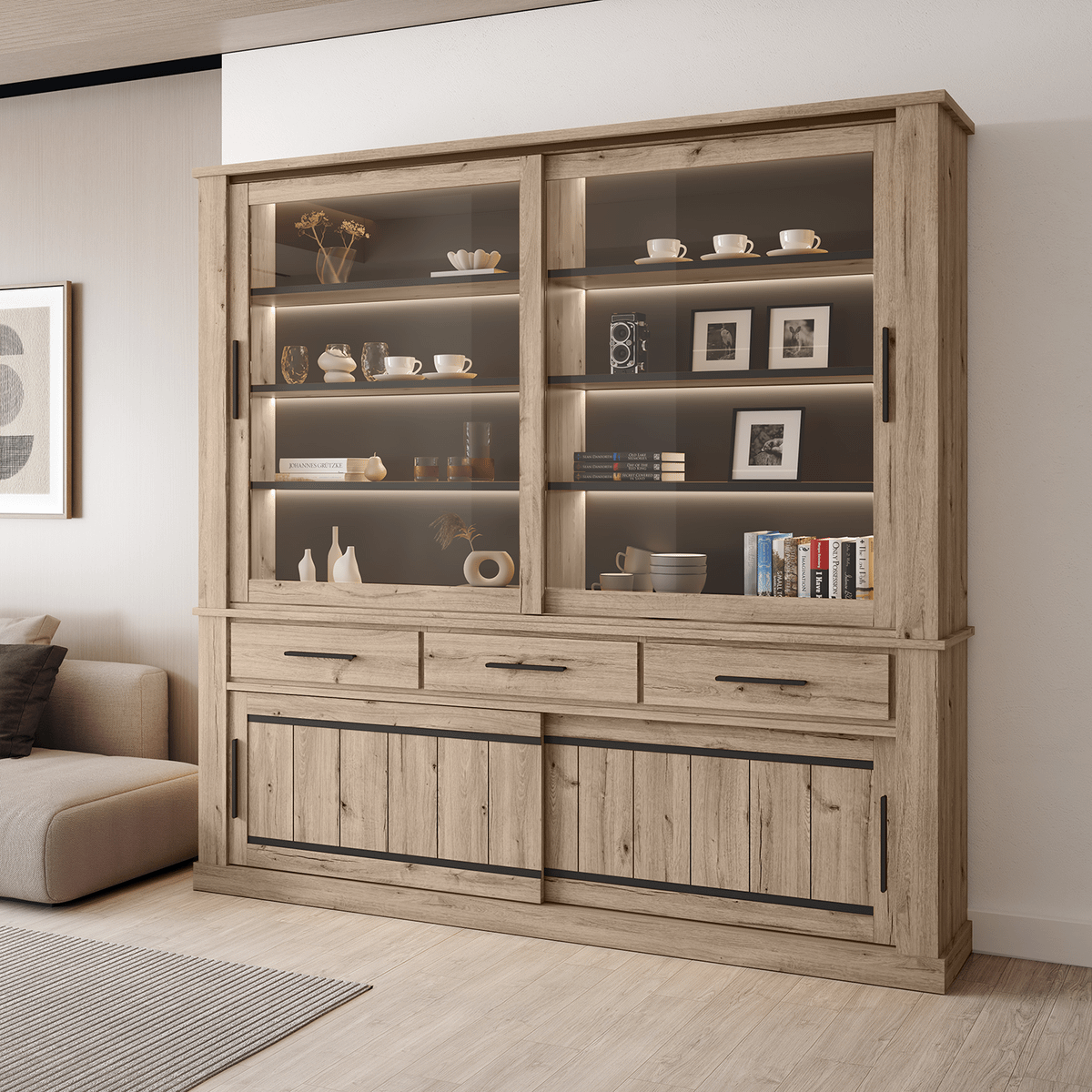 Vitrine BELFORT Copper Oak B211