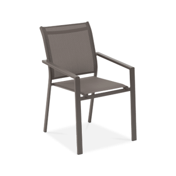 Tuinstoel DURELLA Grijsbruin Tuinstoel DURELLA Grijsbruin