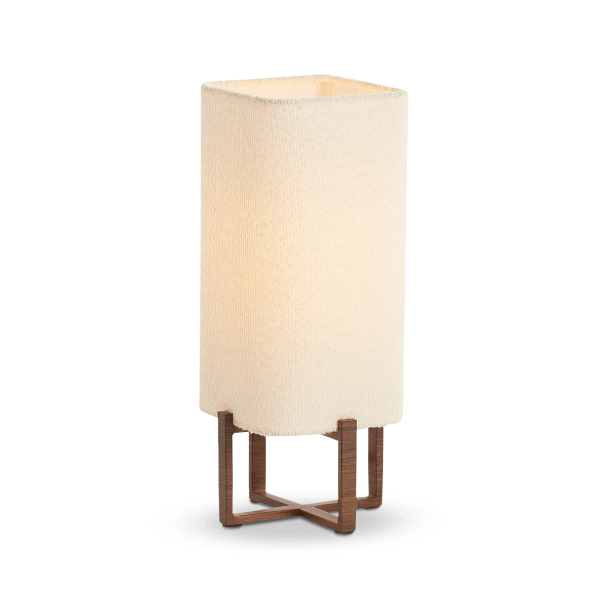 Tafellamp WYN Houtprint/Crème