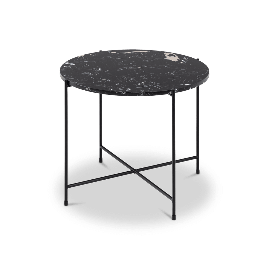 Bijzettafel FREJA Black Art. Marble Stone Bijzettafel FREJA Black Art. Marble Stone