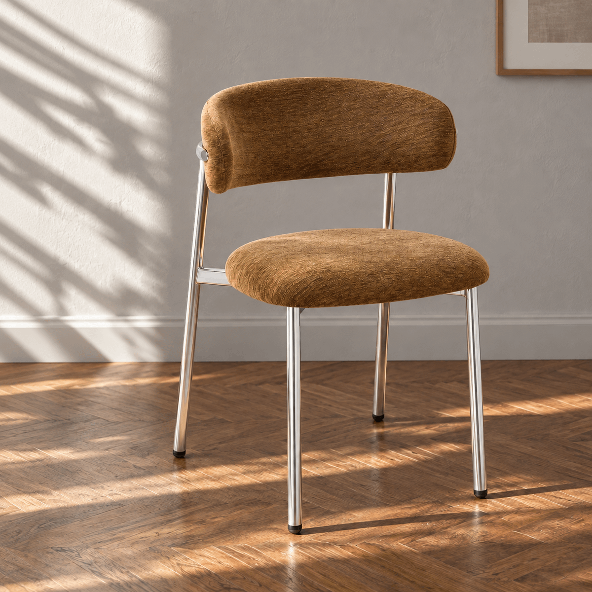 Stoel MARGIT Golden Olive/Chrome