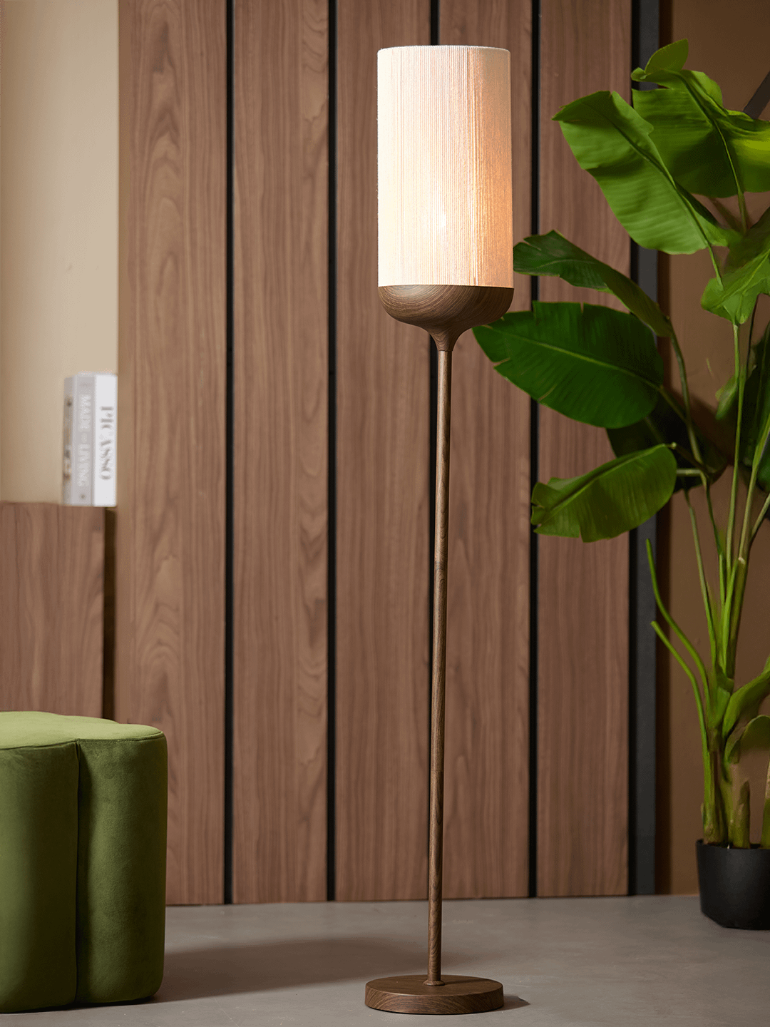 Vloerlamp Dania Bruin