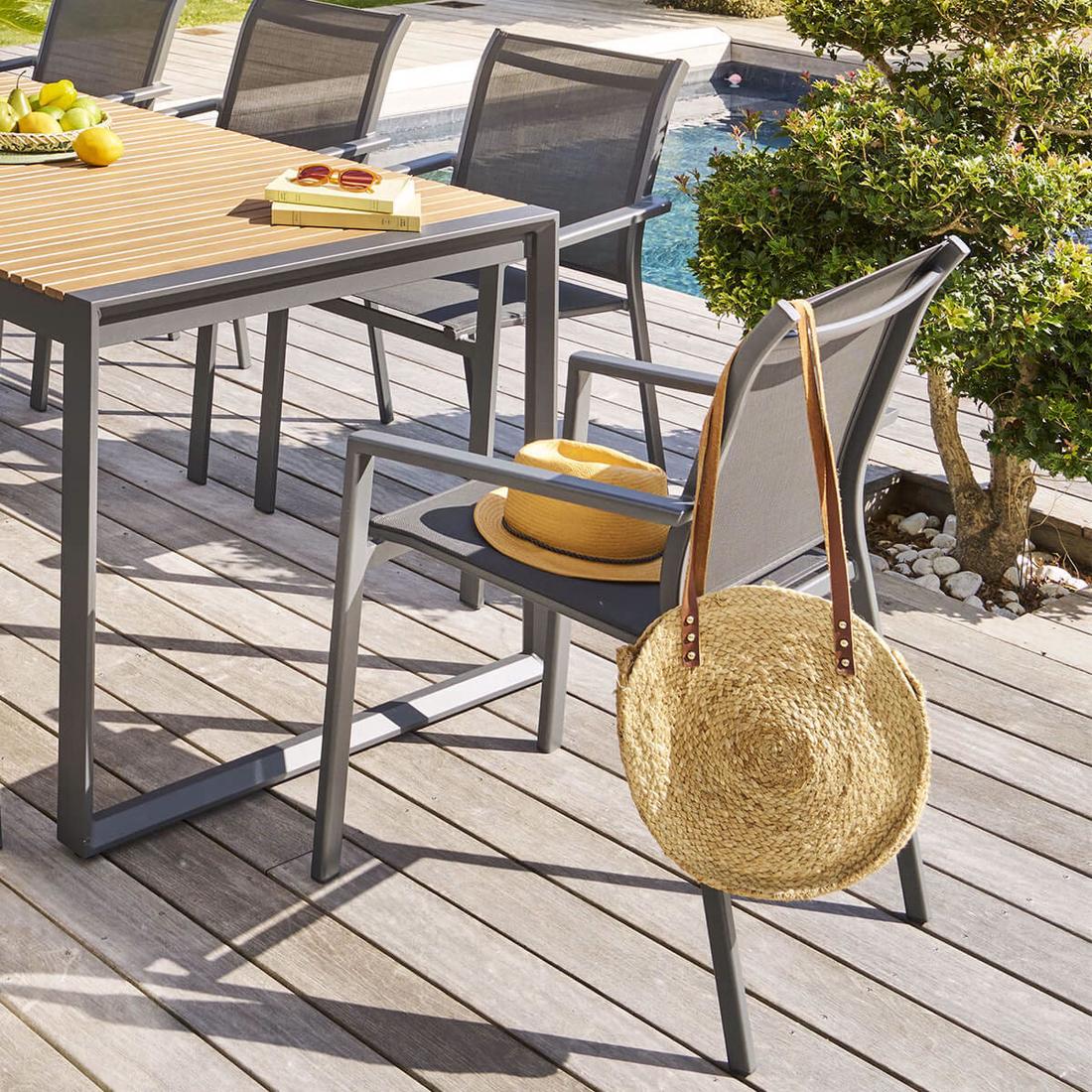Tuinstoel DURELLA Grafiet Tuinstoel DURELLA Grafiet