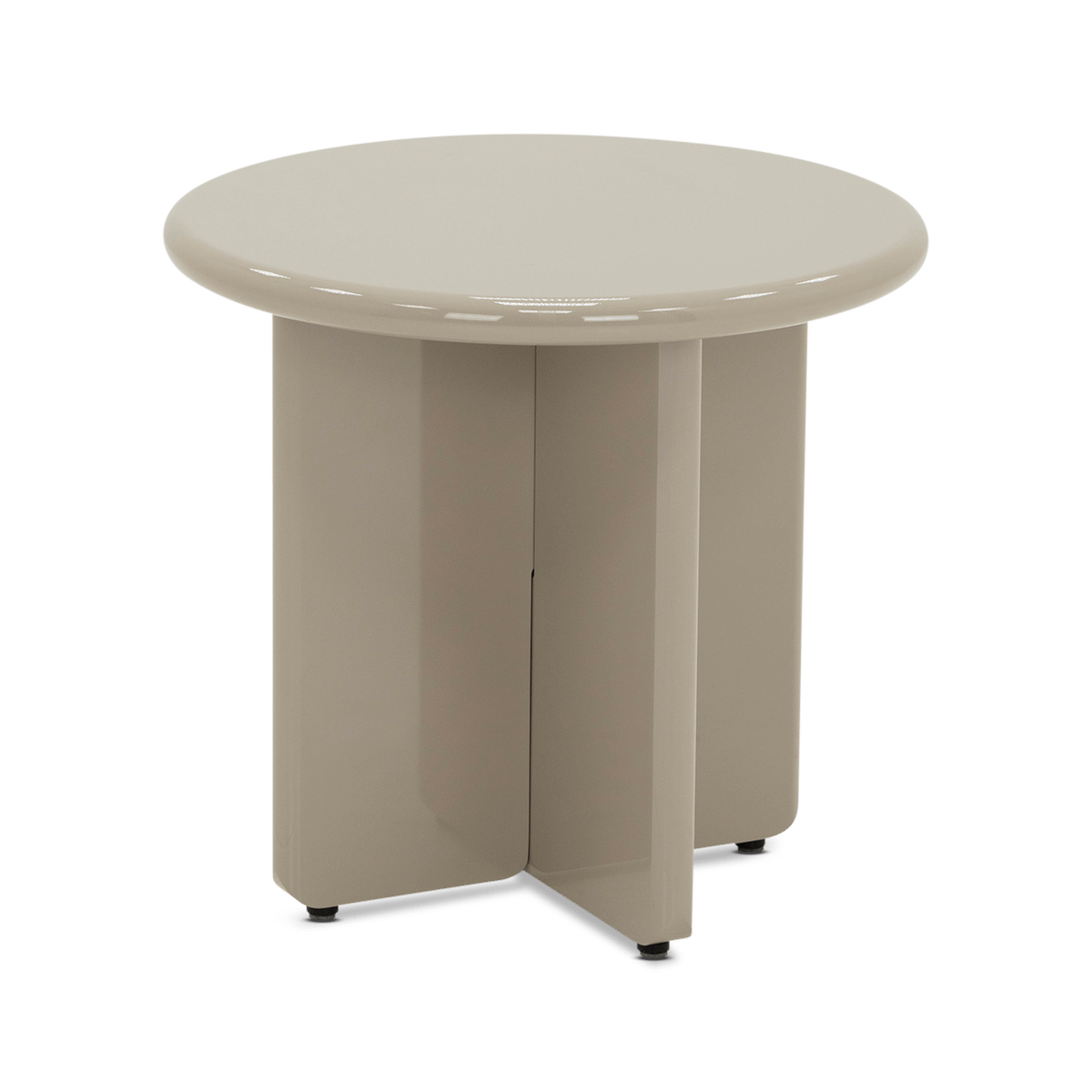 Bijzettafel LIVO Ø50 Hoogglans Sand Dune