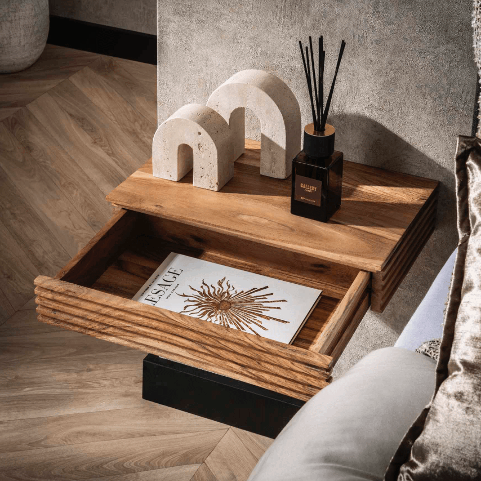 Nachttafel HIRO Hangend Massief Acacia Nachttafel HIRO Hangend Massief Acacia