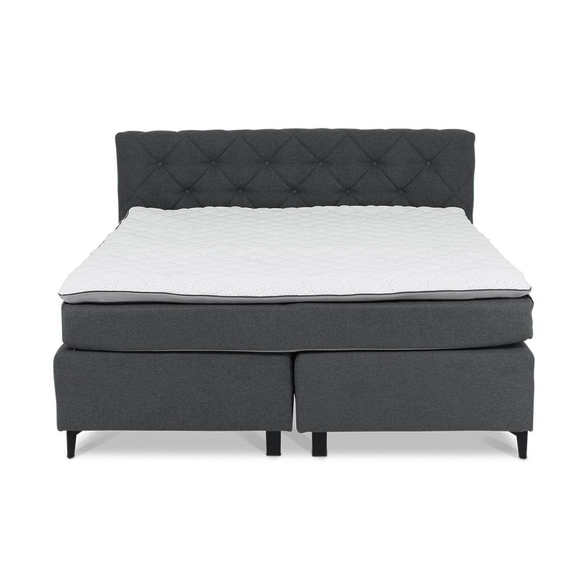 Boxspring DORTMUND 180x200 Antraciet