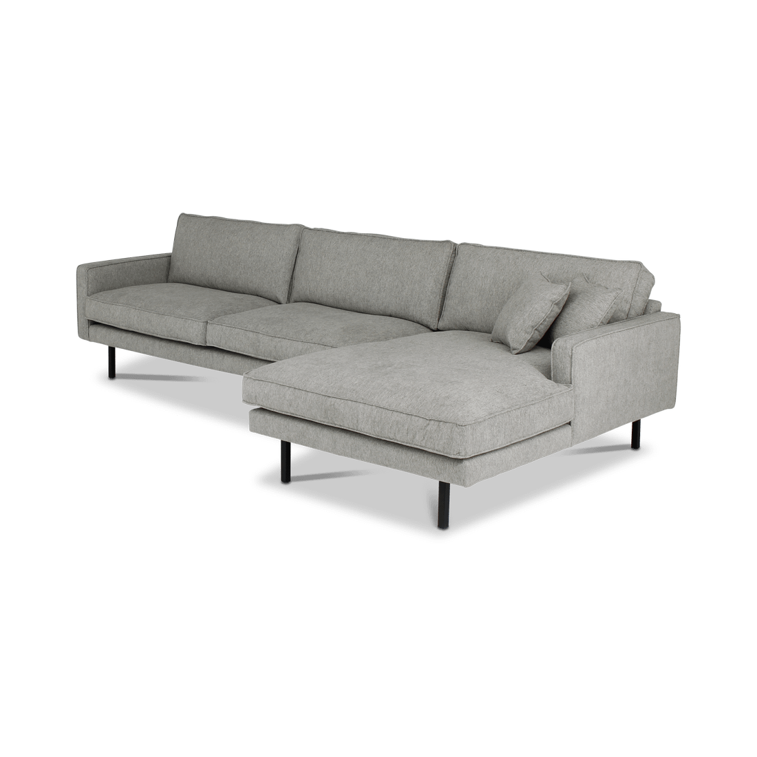 Hoeksalon ROMEO Longchair Rechts Fossil Grey B315 Hoeksalon ROMEO Longchair Rechts Fossil Grey B315