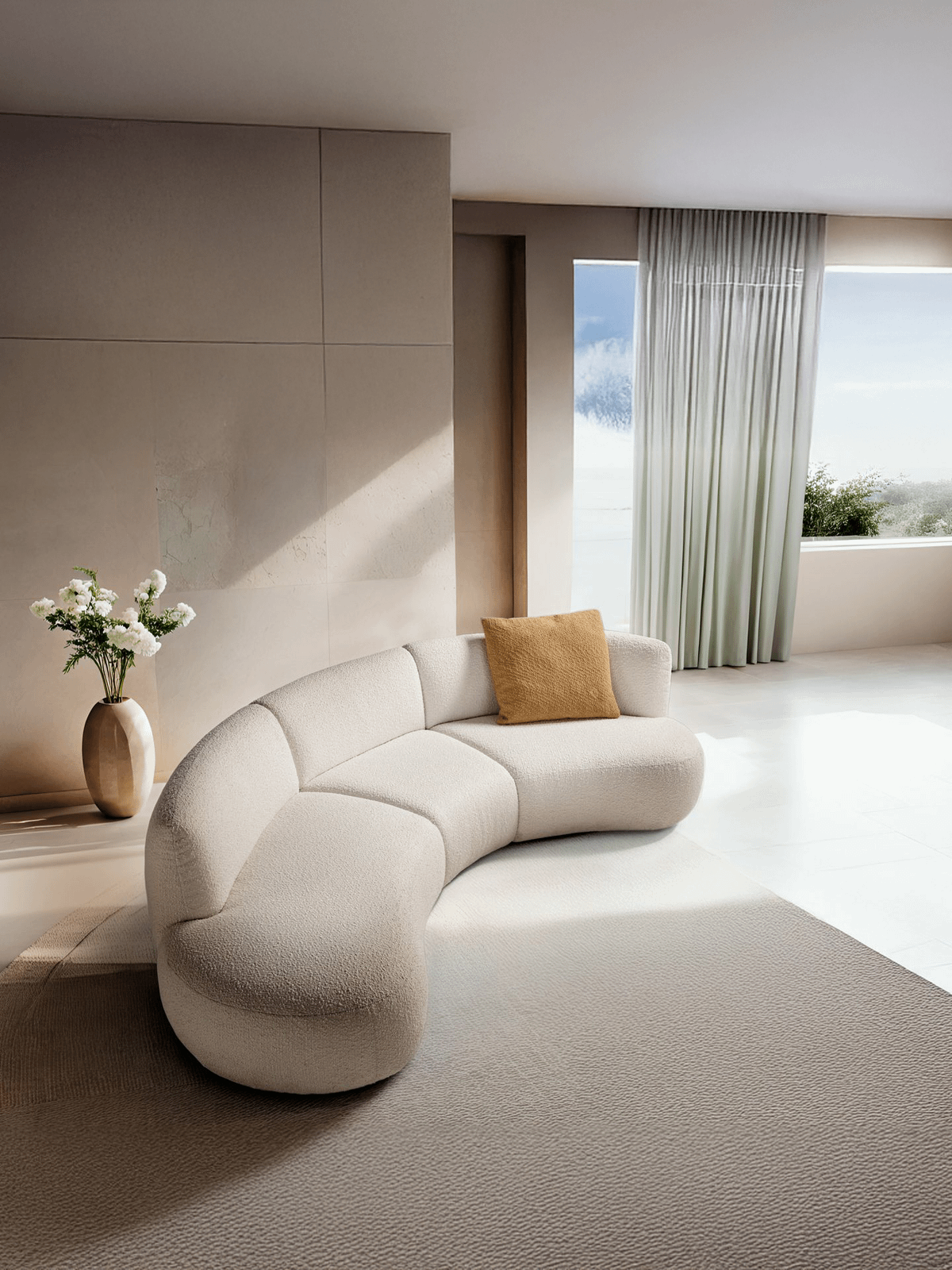 Hoeksalon Eleni Beige