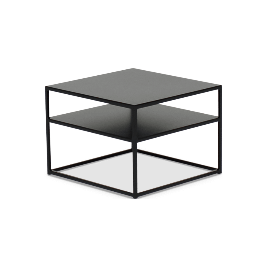 Hoektafel SVELTUS Metaal zwart Hoektafel SVELTUS Metaal zwart